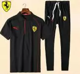 ferrari ensemble pantalon de sport sweat-shirt jogging double pony black